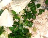 A picture of step 1 of Mini Chicken cheese samosas.