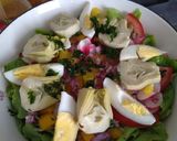 A picture of step 4 of Salade Niçoise.