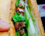 Hình bước làm 5 của món Bánh mì thịt nướng thơm ngon