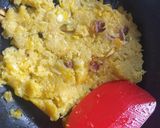 A picture of step 4 of Sweetcorn Halwa.