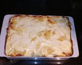 Rakott burgonya Crème Fraîche-sel recept fázis 5 fotója