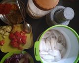 A picture of step 1 of NADAN koonthal roast [ squid / kanava / kadampa ].