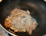 A picture of step 3 of Spicy Stir-Fried Crab Sticks.