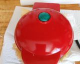 A picture of step 1 of My pepperoni salad chaffle.
