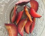 Pista custard with banana jelly & plum jam recipe step 2 photo