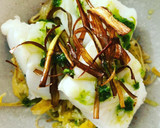 Foto del paso 5 de la receta: Bacalao con revuelto de puerros