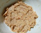 A picture of step 1 of Mughlai kabab.