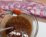 Foto del paso 2 de la receta: Costillar cerdo con salsa barbacoa en papillote