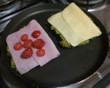 Foto del paso 2 de la receta: Sándwich de brócoli con jamón y queso