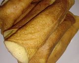 รูปขั้นตอนการทำที่ 5 ของ ขนมโตเกียวนุ่มไส้เค็ม | Pancake Rolls with Sausage