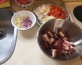 Hình bước làm 1 của món Bò nấu bia