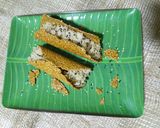 A picture of step 19 of Sesame Nachos with sesame fried rice.