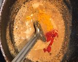 A picture of step 5 of Palak salan.