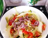 Une image de l'étape 3 de Carpaccio de courgettes crues.