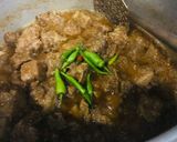 A picture of step 7 of Beef pulao.