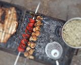 عکس مرحله 2 از دستور مزه دار کردن قارچ و ماهی کبابی