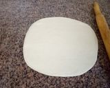 A picture of step 7 of Brown chapati #4 weekchallange#Authour marathon.