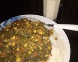 A picture of step 2 of White rice and miyan alayyahu.