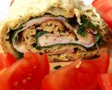 Sonkás-sajtos cukkini rolád recept fázis 6 fotója