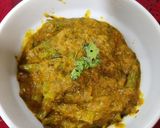 A picture of step 6 of Gawar ki fali in dahi.
