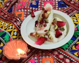 A picture of step 7 of Gulab dry fruits tuti frutti cham cham.