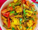 A picture of step 8 of Vegetable Jalfrezi.