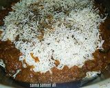 A picture of step 7 of Afghani pulao.
