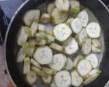 A picture of step 2 of Kela fry (banana fry).