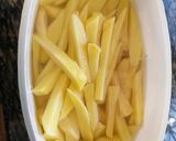 A picture of step 1 of Home made french fries with salads #All star recipe contest.