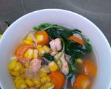 Foto langkah ke 5 dari resep Bayam Kuah Kombinasi.