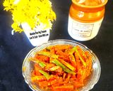 A picture of step 5 of Red Carrot Green Chilli Pickle - 10 minutes Instant Pickle.