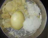 A picture of step 1 of Rice Aloo Patties.