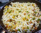 A picture of step 3 of Sabudana Khichdi.