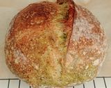 Foto langkah ke 25 dari resep Flaxseeds Pandan Swirl Sourdough Bread.