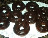 A picture of step 8 of Wheat flour chocolate donuts healthy food for kids.
