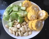 Hình bước làm 1 của món Nha đam nấu canh