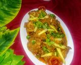 A picture of step 7 of Tawa chicken karahai.