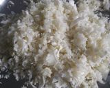A picture of step 1 of Cabbage halwa.