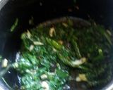 A picture of step 3 of Moong palak santula.