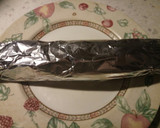 A picture of step 4 of Monkfish wrapped in parma ham.