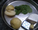 A picture of step 1 of Basil Stick with Cottage Cheese.