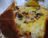A picture of step 41 of King rice/Shah pilaf شاه پلو.