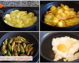 Foto del paso 1 de la receta Huevos rotos con patatas, pimientos y jamón
