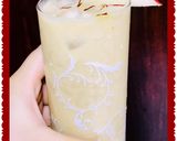 A picture of step 2 of Apple & oats smoothie with dash of saffron.