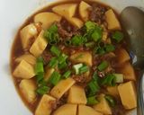 Foto langkah ke 6 dari resep mapo tofu .