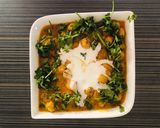 A picture of step 5 of Makhana Kaju Curry.