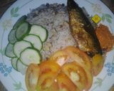 A picture of step 3 of Beans and rice.