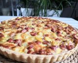 Une image de l'étape 8 de Tarte salée saucisses, pd terre/ Mozarella.