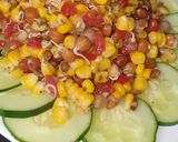 A picture of step 5 of Corn and sprout salad.