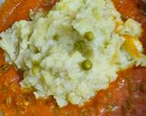 A picture of step 3 of Pav bhaji.
